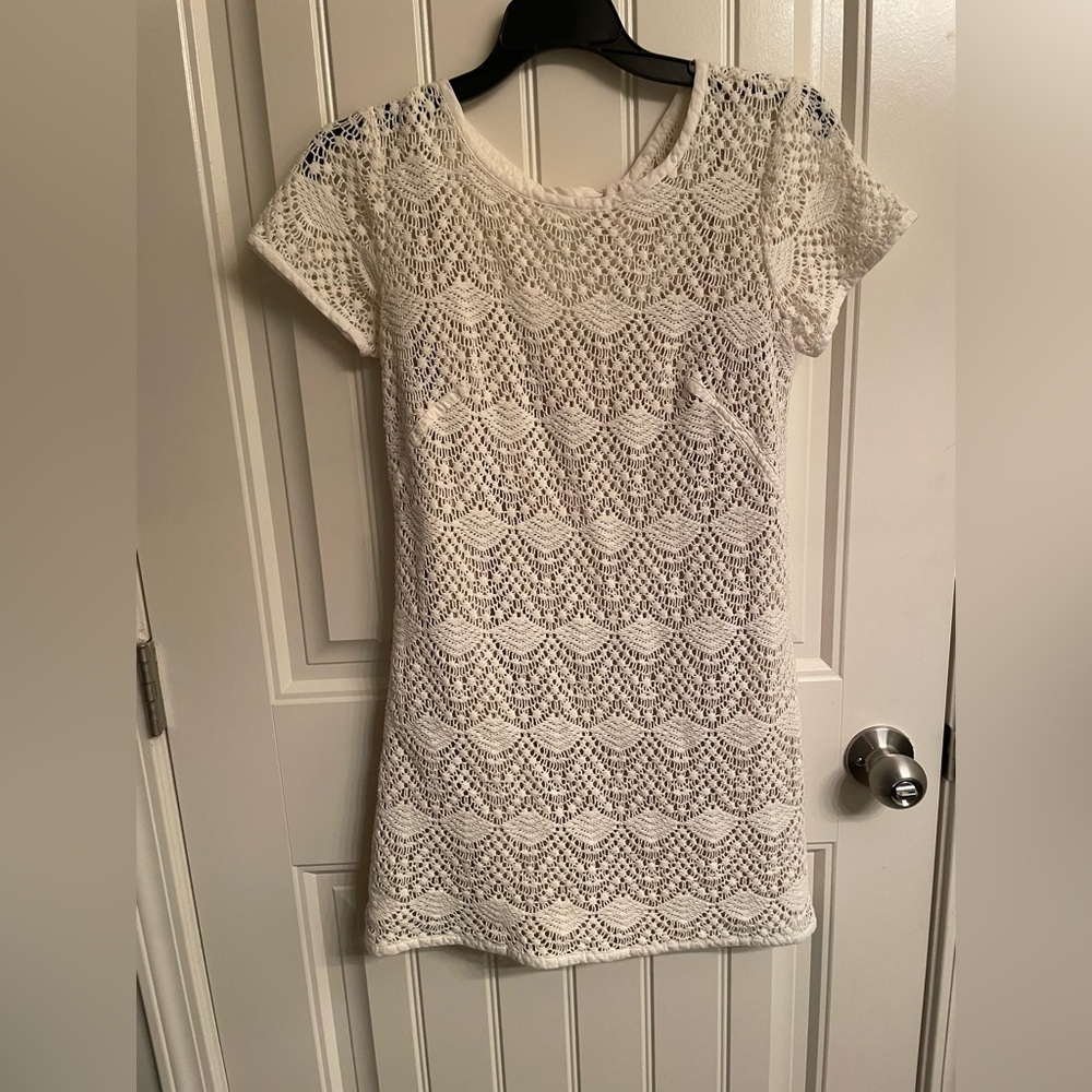 LOFT Off White Lace Dress Sz 2